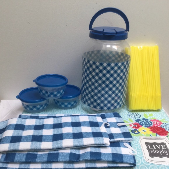 Gingham/Towels and Dispenser Bundle